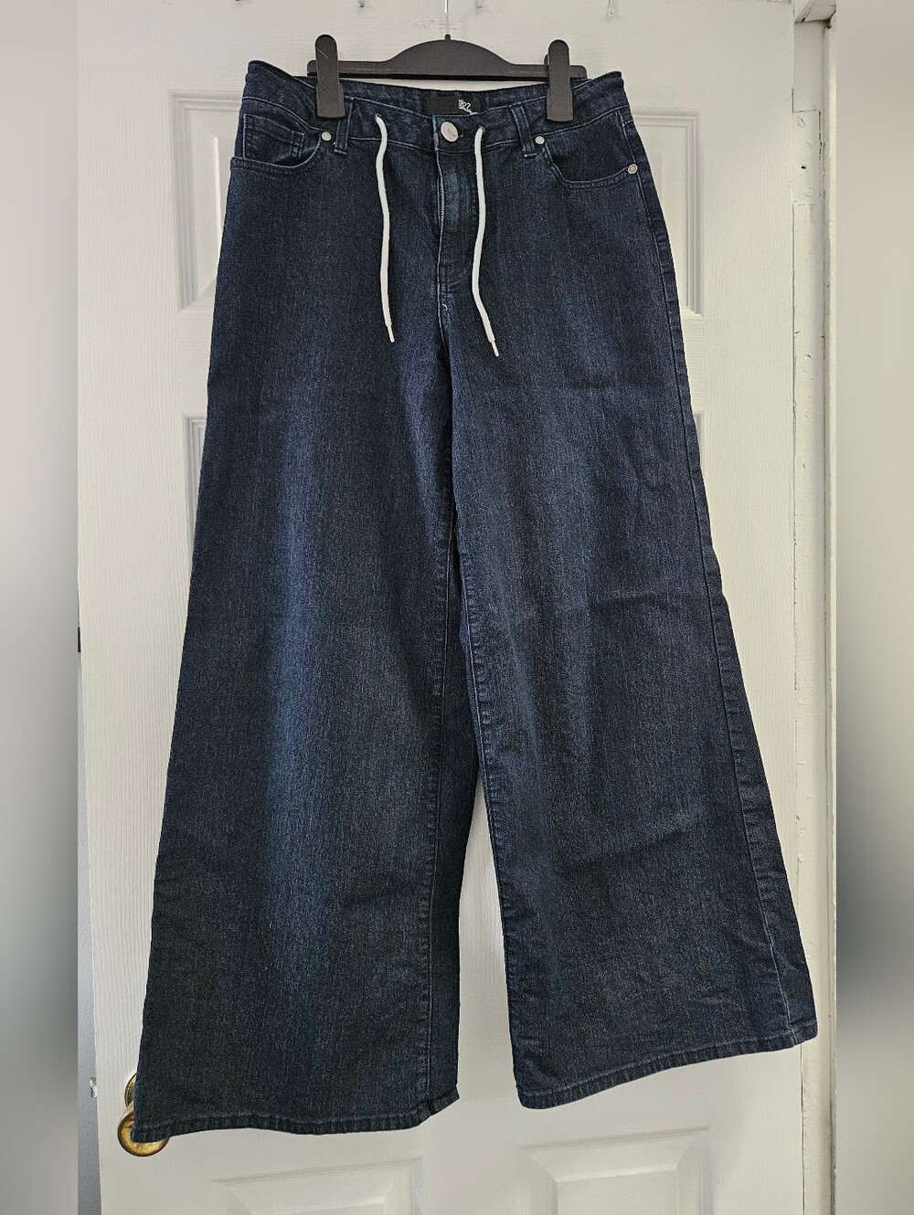 1882 Dark Blue Wide Leg Jeans